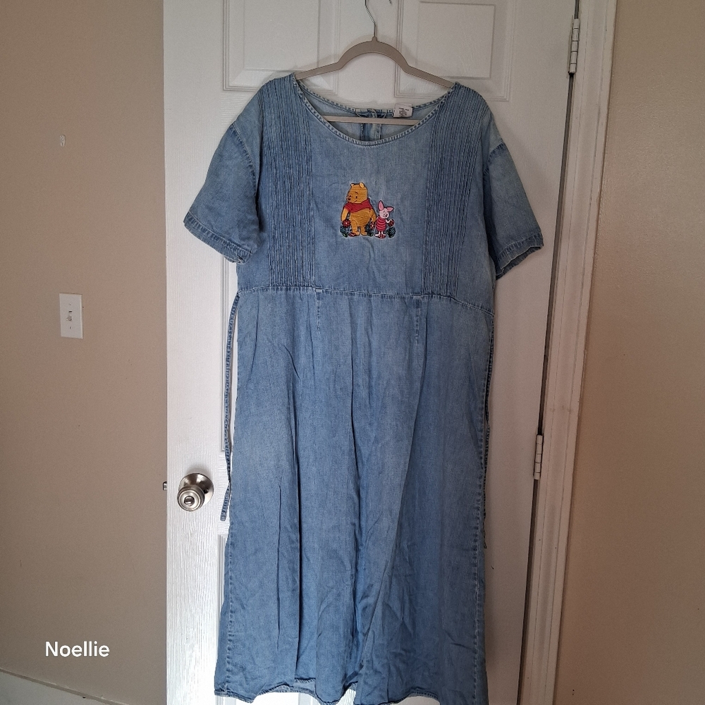 Short Sleeve Denim Disney Dress